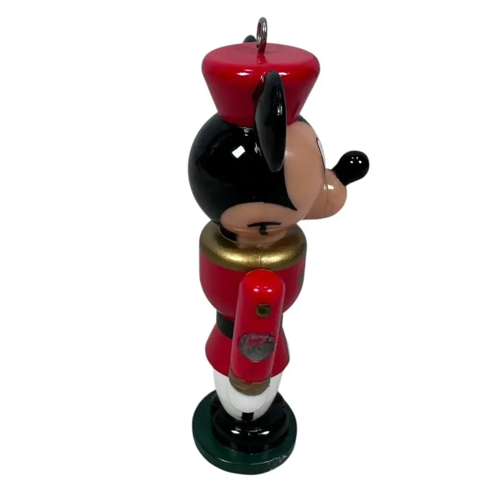 Vintage Mickey Mouse‎ Nutcracker Christmas Ornament Plastic Hanging Collectable